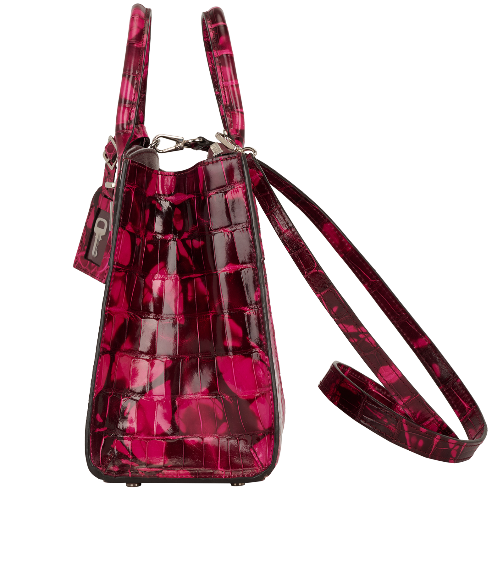 City Steamer PM, &pound;6,500, Handbags, Pink, Crocodile, Bottom view